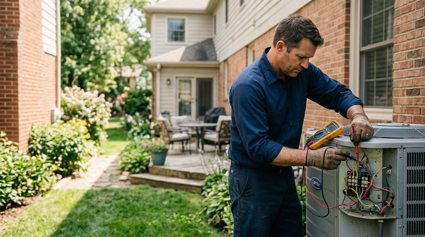 HVAC technician working near Merrick, NY